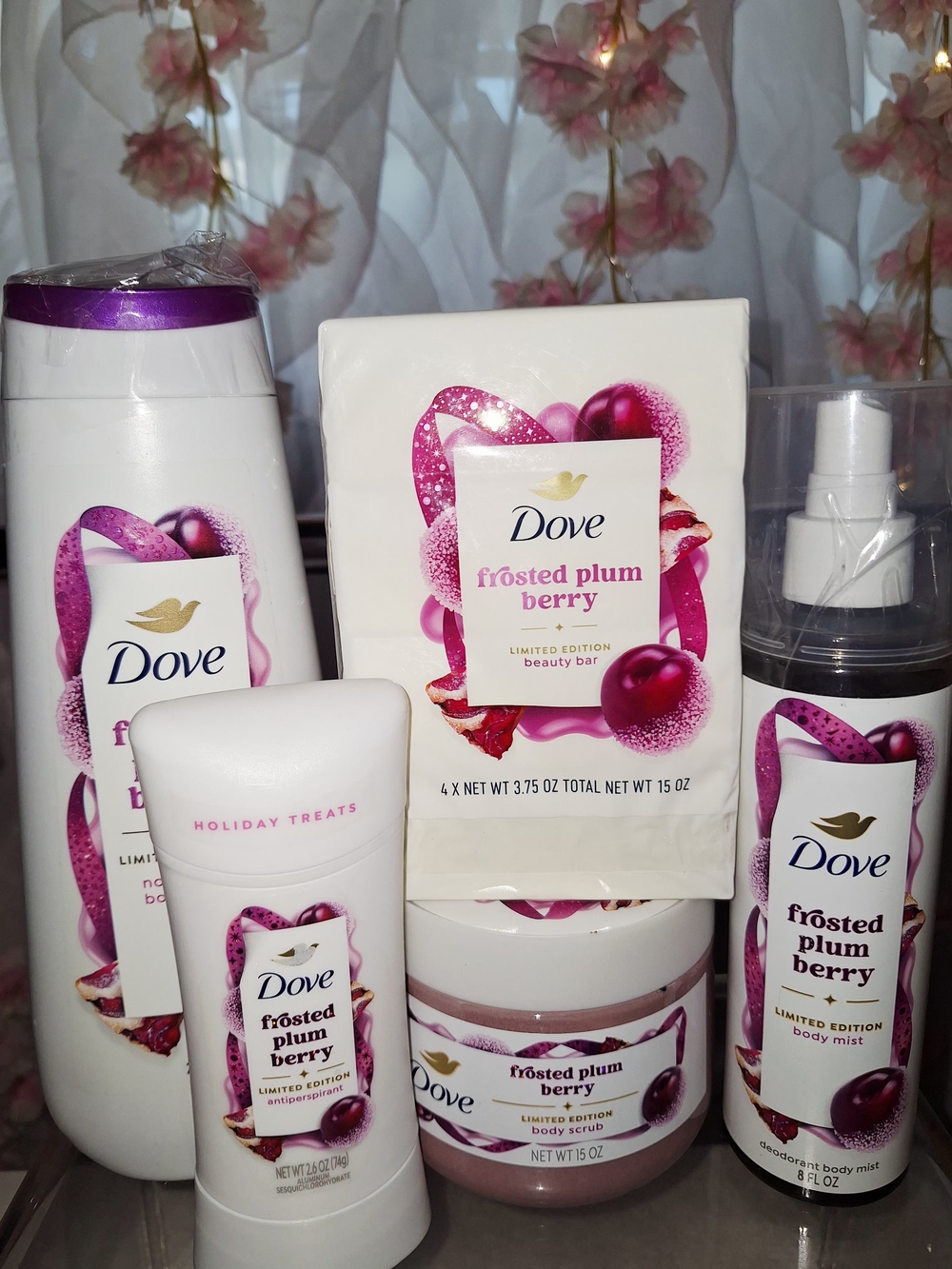 Dove Frosted Plum Berry Bath & Body Set - Limited Edition